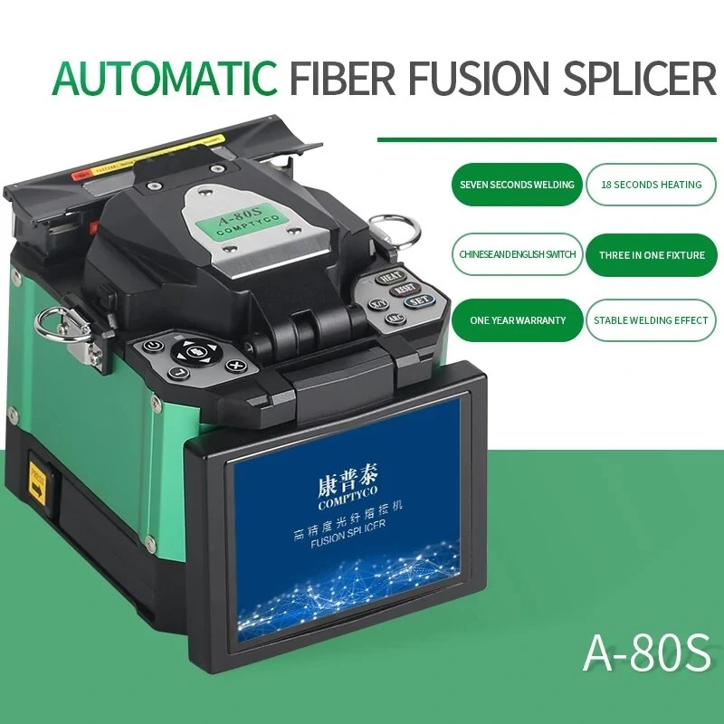 COMPTYCO A-80S Green Automatic Fiber Optic Fusion Splicer Machine | Arc Welder