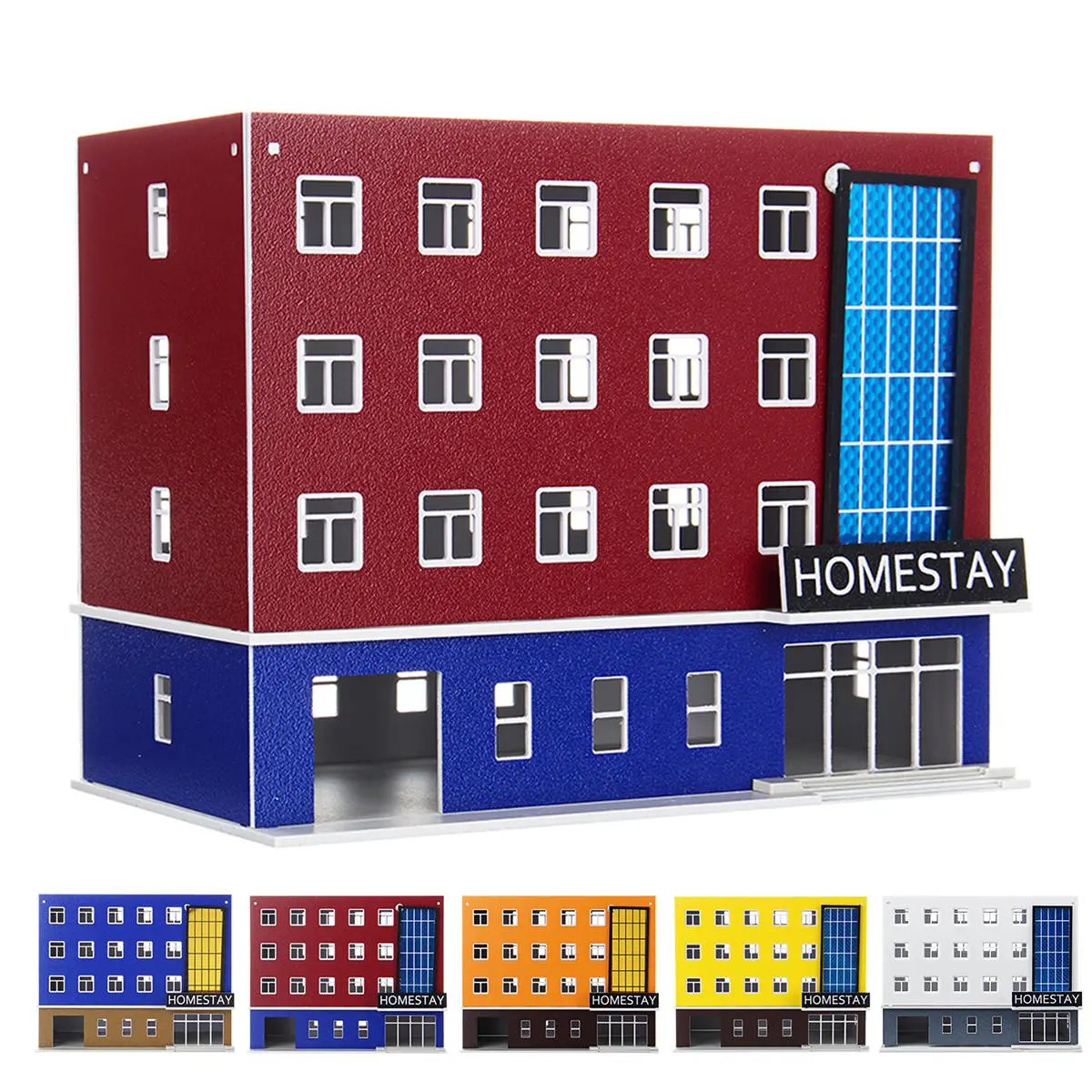 Outland 1/150 Scale Model - Modern School Dormitory N Gauge Building