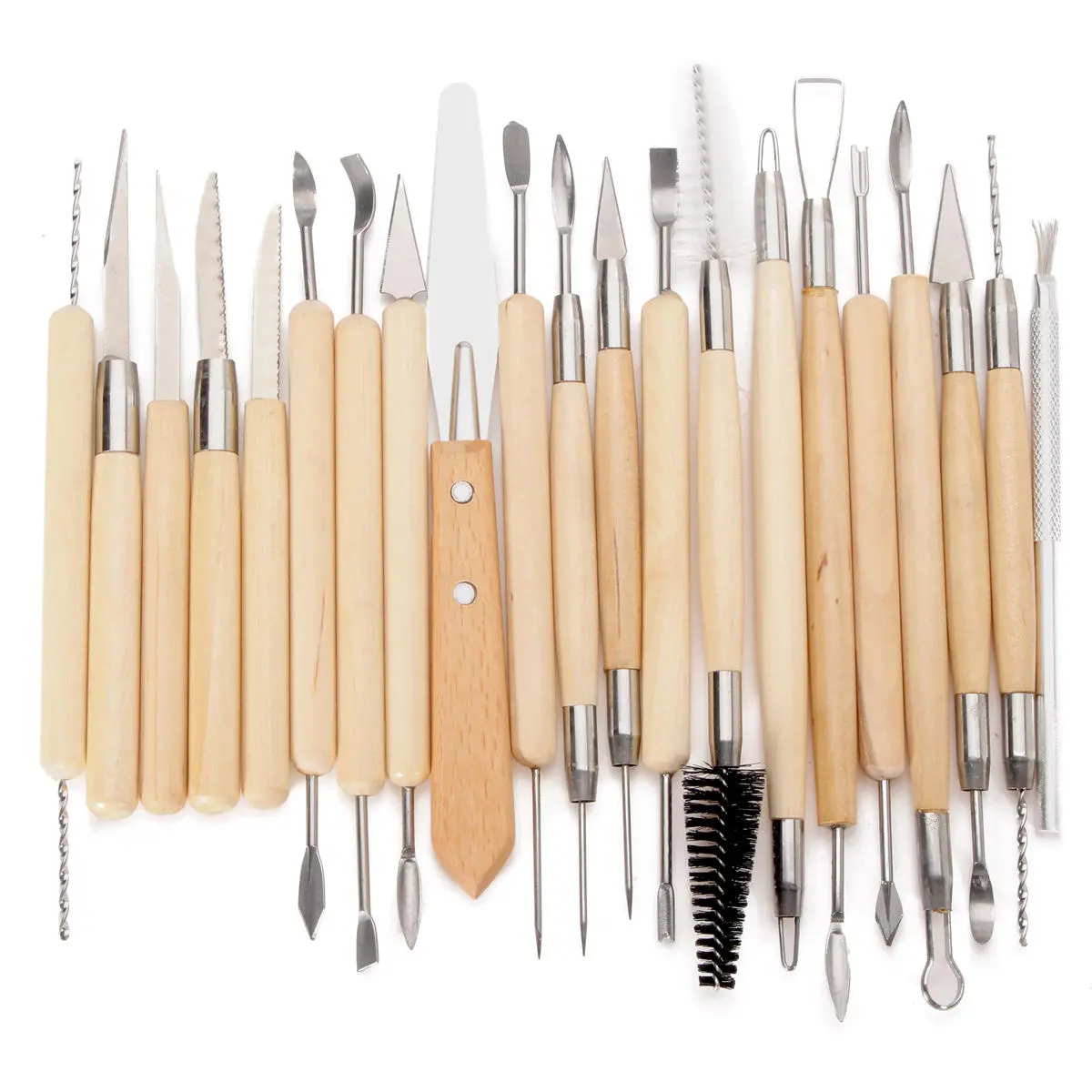 22pcs Clay Ceramics Carving Set - Pottery Sculpting & Modeling Tools