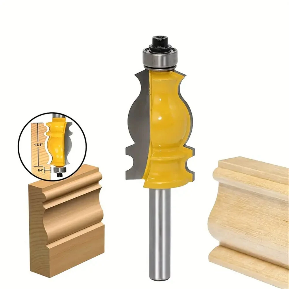 Carbide Router Bit Set - 8mm Shank Woodworking Carving Cutter for DIY & Professional
