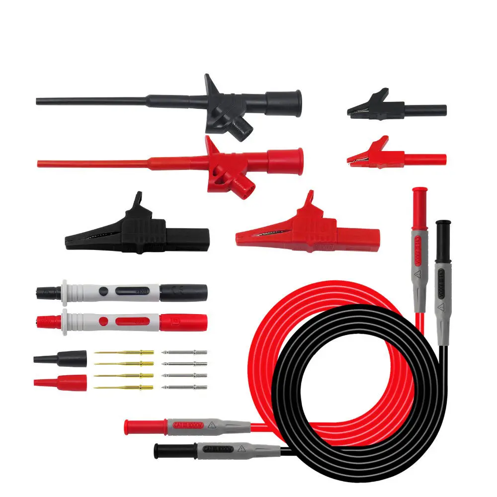 Specialties P1600B+ 10-in-1 Multimeter Probe Test Lead | Automotive Alligator Clip Test Stick