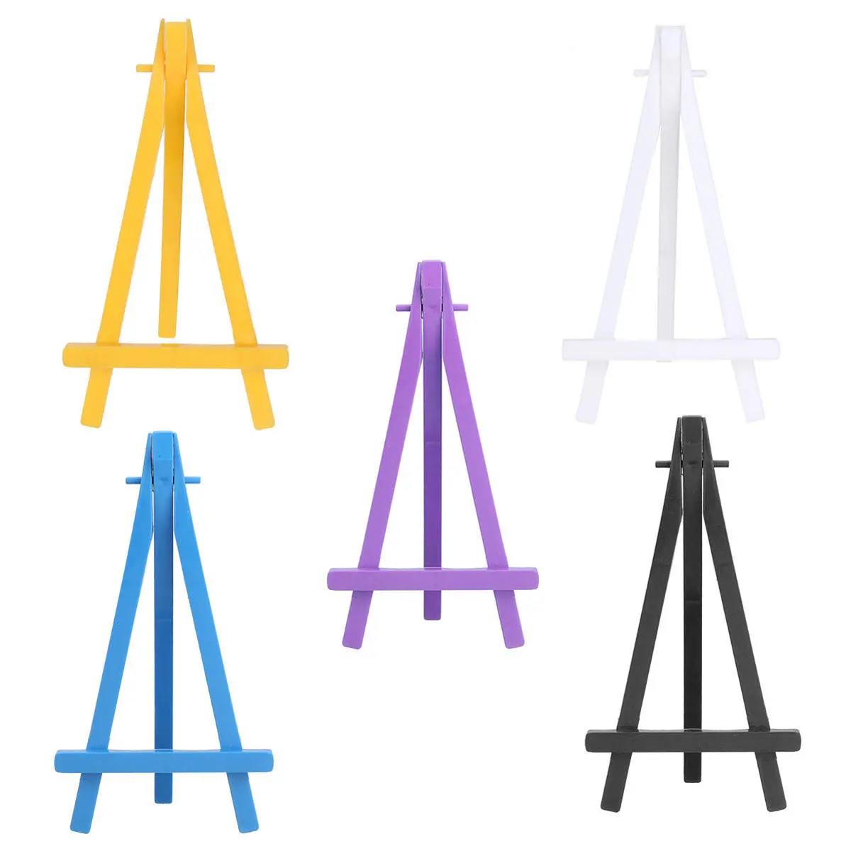 Colorful Plastic Triport Easel - Painting & Card Display Stand for Wedding Party