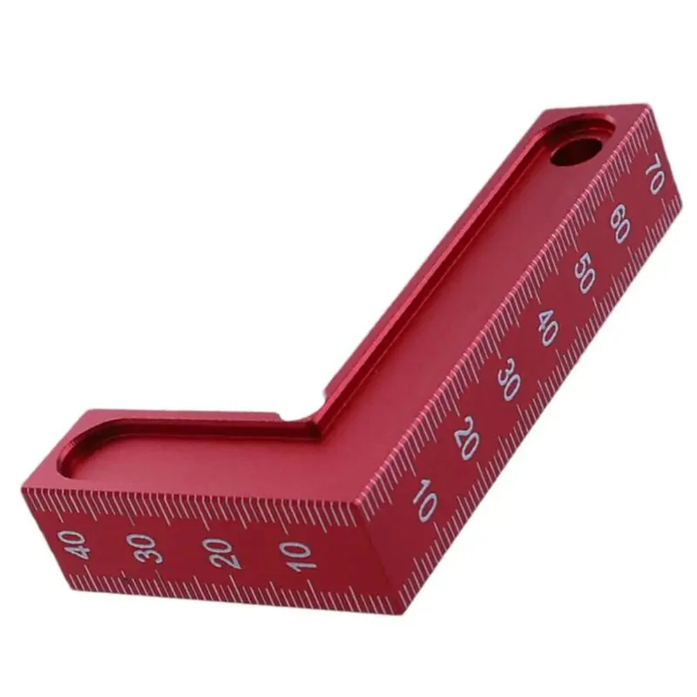 RUITOOL 75x45mm Aluminum Alloy L Square Ruler - Woodworking Right Angle Tool