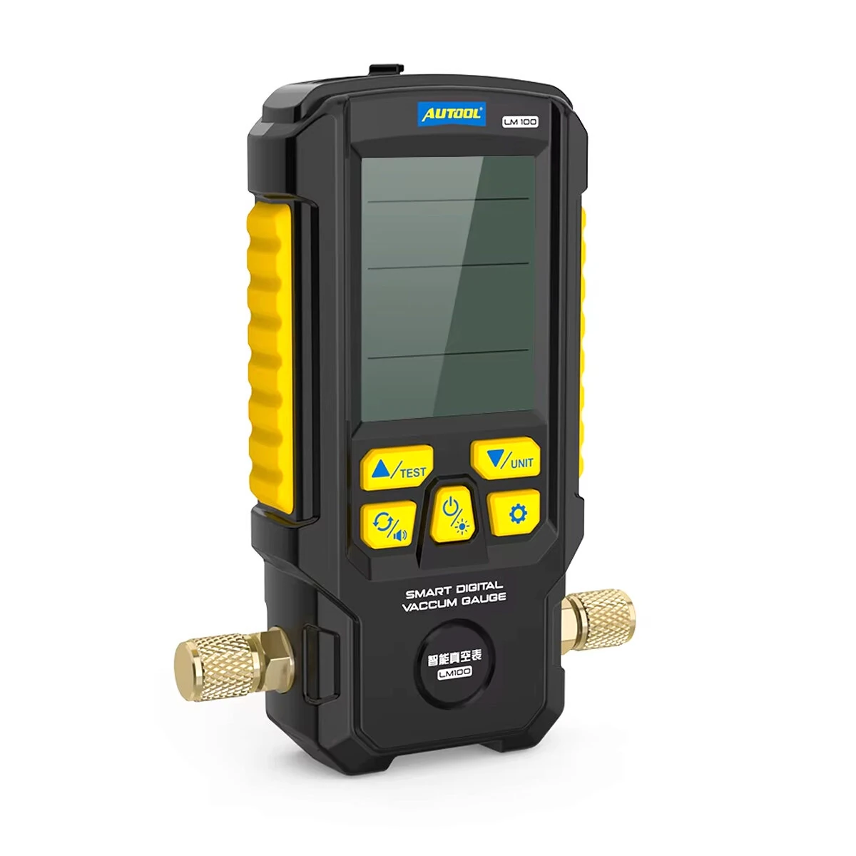 AUTOOL LM100 Digital Manifold Gauge | High Precision AC Leak Tester | Vacuum Pressure Test Tool
