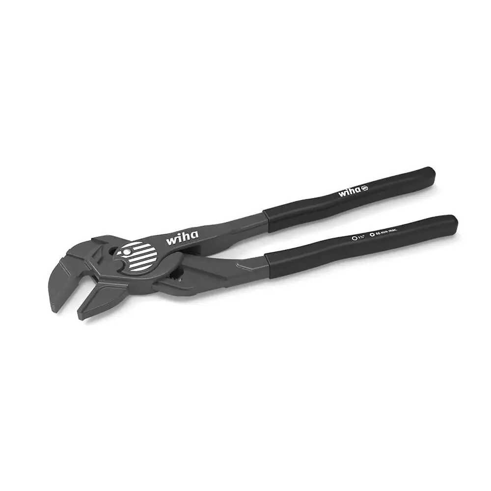 Wiha 10-Inch Plier Wrench | High Carbon Steel | Quick-Adjust Spanner & Bending Tool
