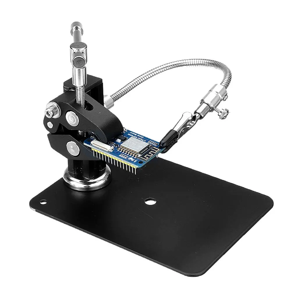 YP-91 Soldering Helping Hand | Third Hand Tool with Magnetic Base & 160mm Flexible Arm