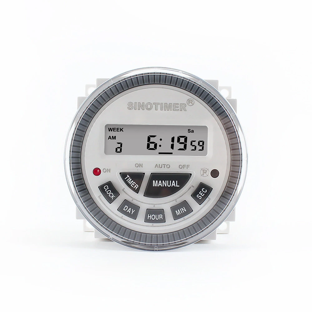 TM-619sH Digital Programmable Timer Switch - 10A Weekly - Replaceable Battery