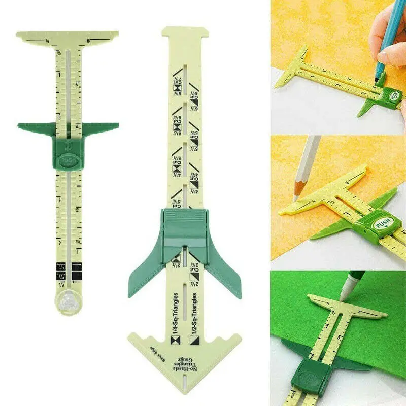 5-in-1 Sliding Gauge Measuring Tool | Multi-Function Sewing & Quilting Caliper