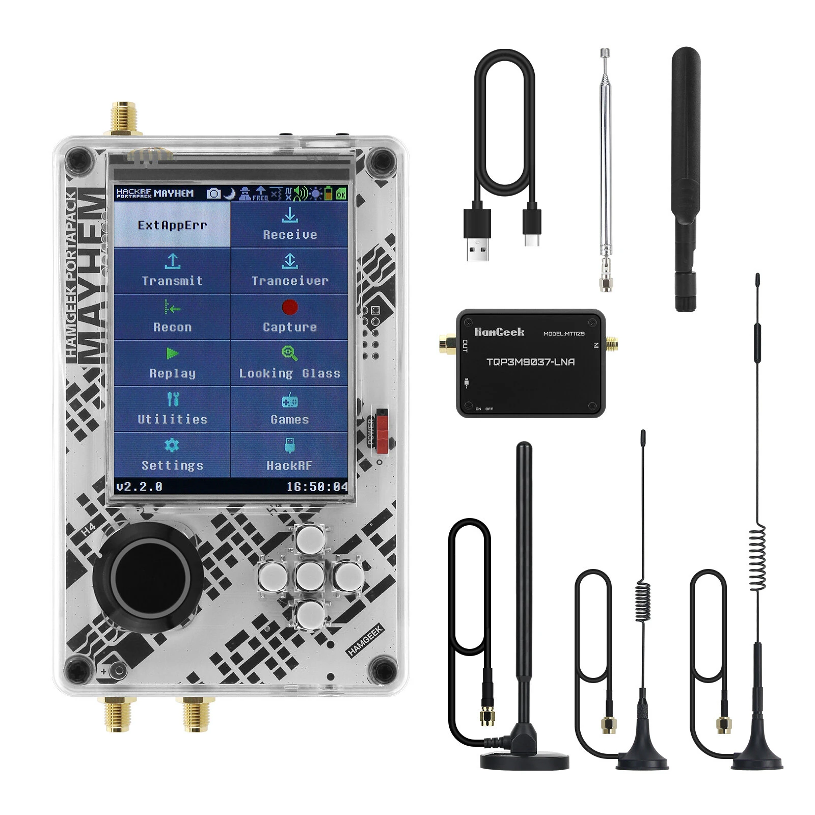 HackRF One R9C SDR - 1 MHz to 6 GHz, 20MSPS, USB-C | Open Source Programmable
