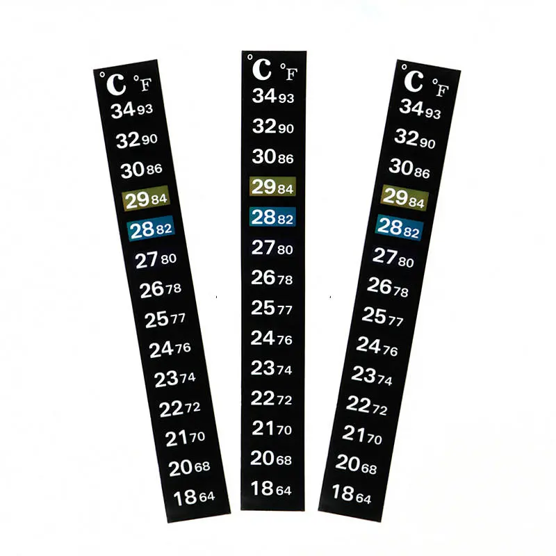 AT-003 Liquid Crystal Thermometer - 3Pcs, 10-36°C, Waterproof Temperature Tool