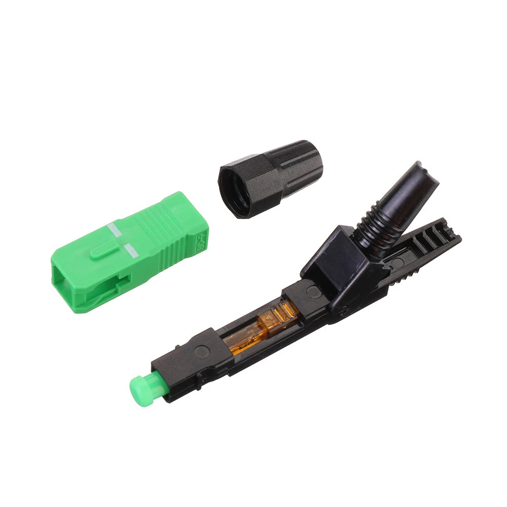 FTTH SC APC Fast Connector - 100pcs Flip Type Embedded Adapter | 0.9/2.0/3.0mm