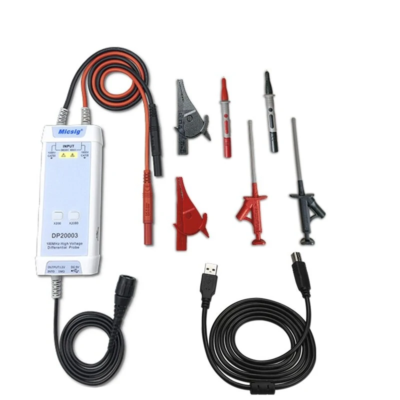 Micsig DP20003 High Voltage Differential Probe | 100MHz 5600V | 200X/2000X Attenuation