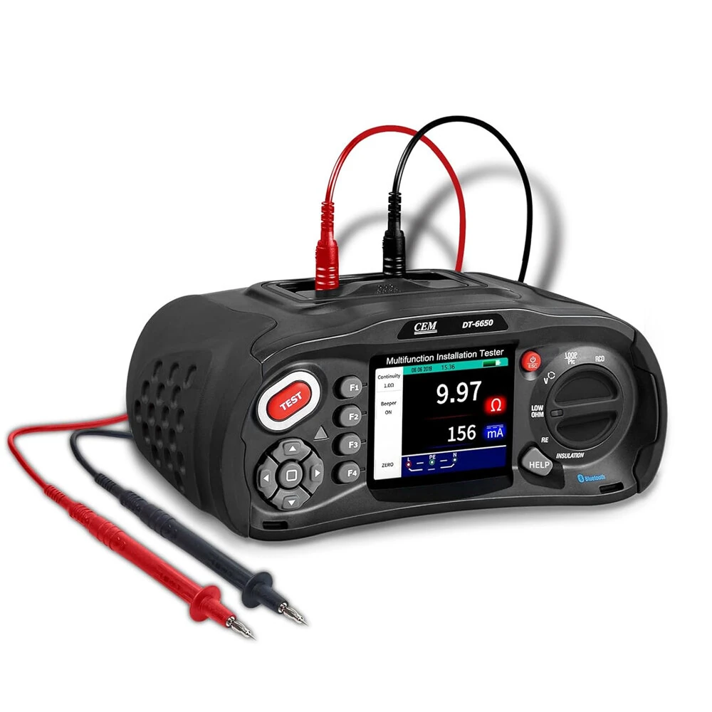 DT-6650 Multifunction Installation Tester | 3.5 TFT LCD | IP67 | USB & Bluetooth