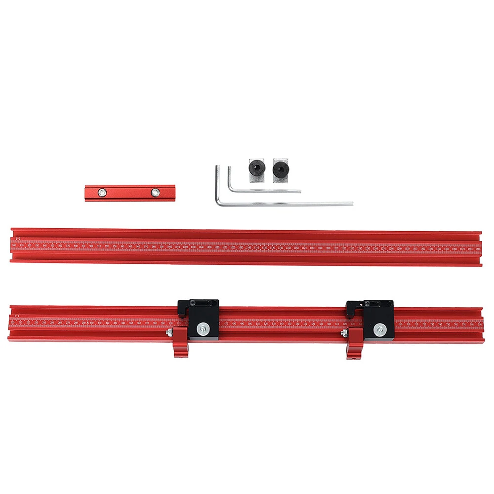 Enjoywood Aluminum T-Track Connector - Extension Guide Rail for Track Saw & Router Table