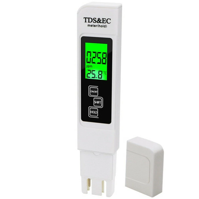 TDS Meter Digital Water Tester - 0-9990ppm High Accuracy | LCD PPM for Aquarium