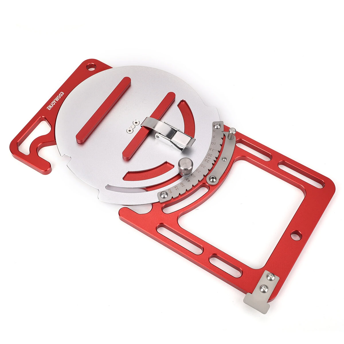 ENJOYWOOD Adjustable Track Saw Rail Guide - Aluminum Alloy Square Track for Woodworking