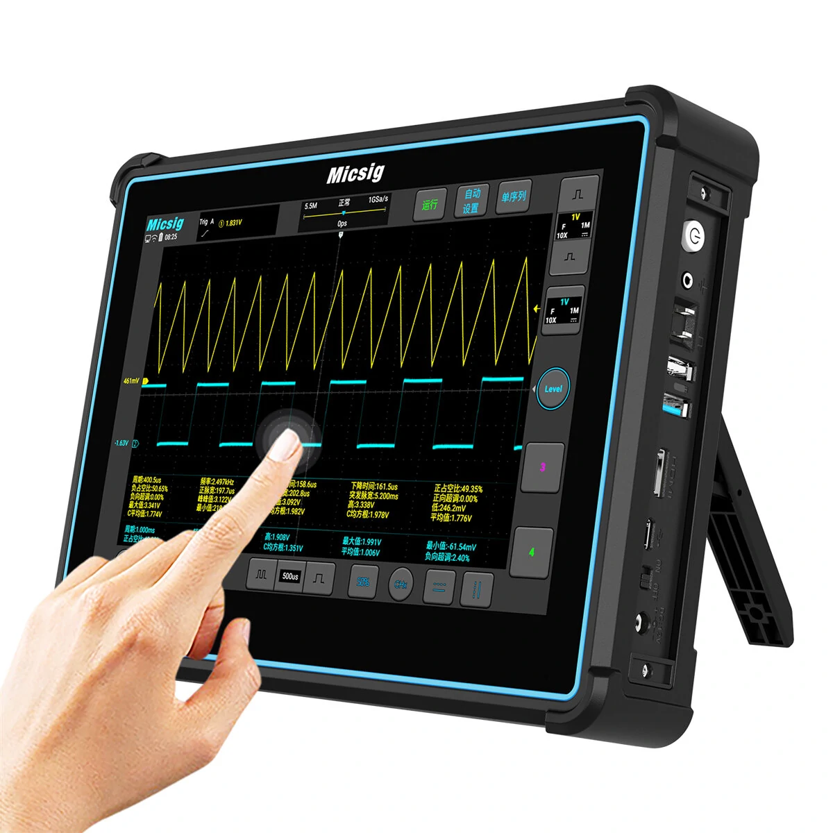 Micsig TO2002 Tablet Oscilloscope - 200MHz 1GSa/s - 10.1 Touchscreen