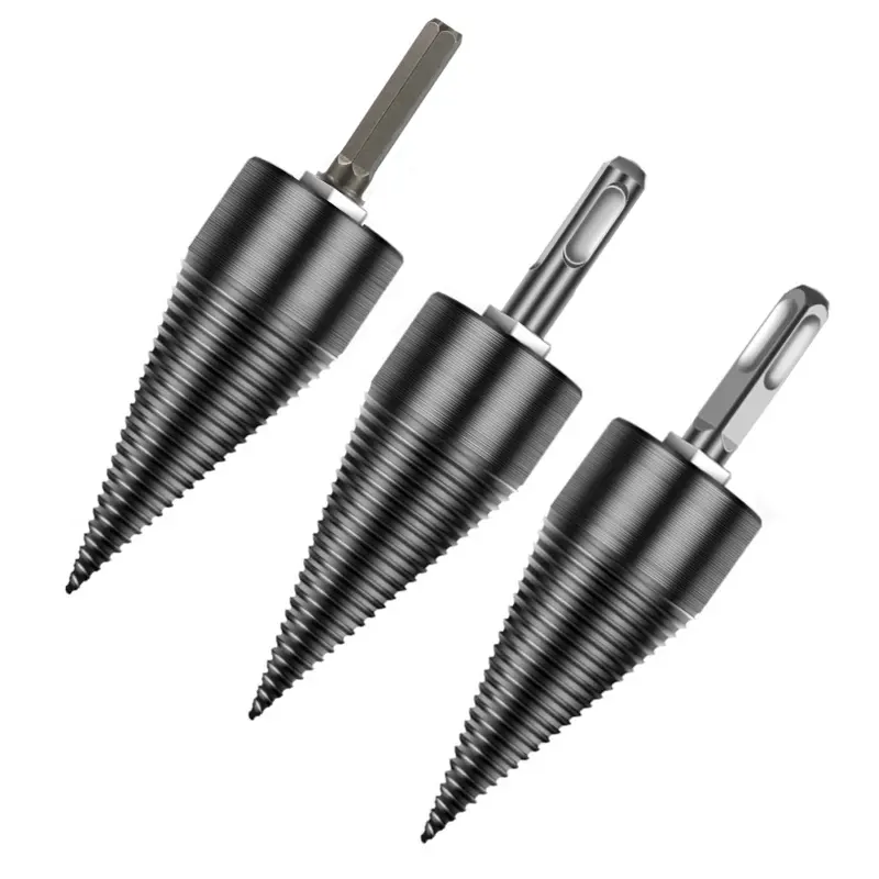 Drillpro 32-45mm Firewood Splitter Drill Bit | Kindling Splitter for Electric Drill