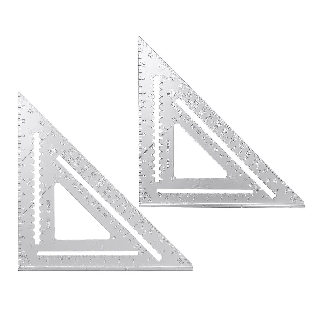 Aluminum Alloy Right Angle Ruler Protractor - 12 Inch Framing Measuring Tool
