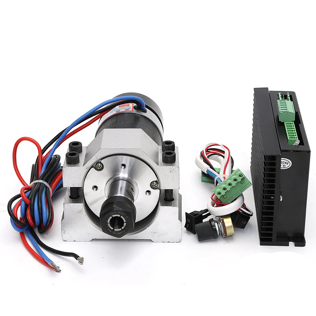 Machifit WS55-220S 500W Brushless Spindle Motor | with Driver & Clamp
