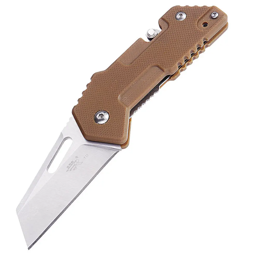 Sanrenmu Multifunctional Folding Tool - EDC Pocket Knife with Bottle Opener & Fruit Cutter