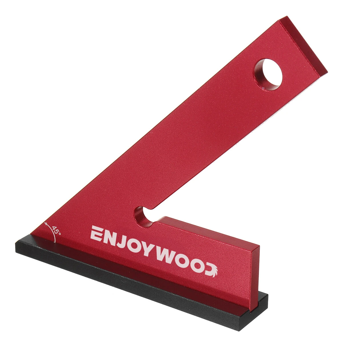 ENJOYWOOD Aluminum Miter Square - 45/90 Degree Angle Ruler | Woodworking Tool