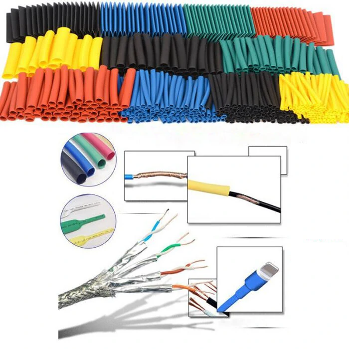 164Pcs Polyolefin Heat Shrink Tubing Set - Assorted Wire Cable Insulated Sleeving