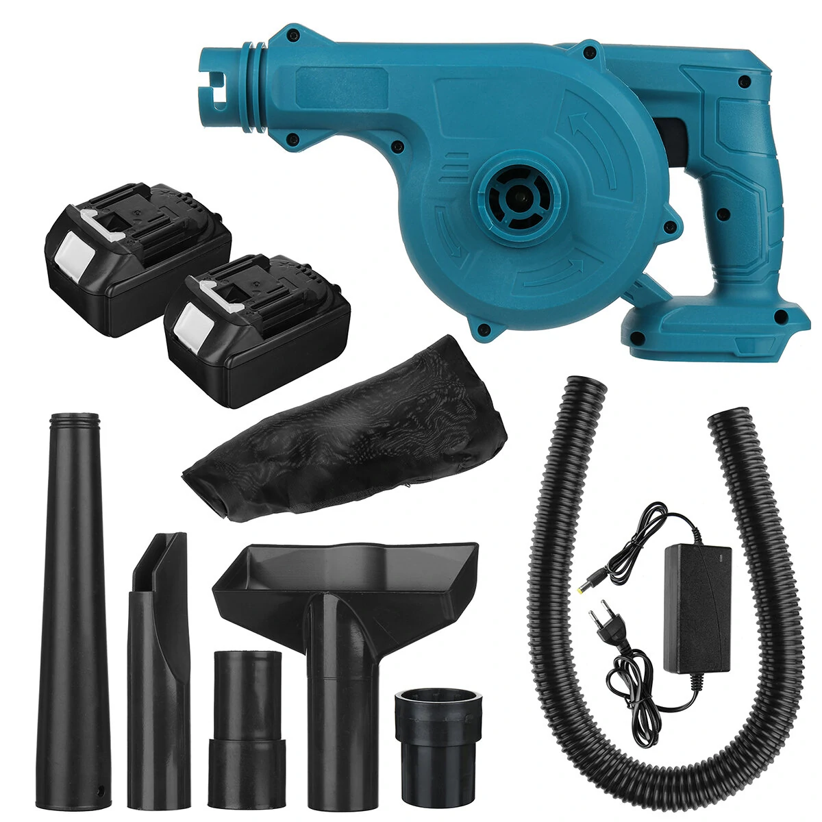 VIOLEWORKS 2000W Cordless Leaf Blower Vacuum | 18000RPM Variable Speed - 2 Battery