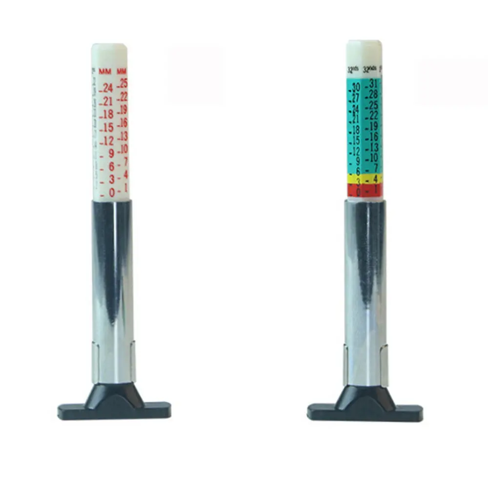 Metric Tyre Tread Depth Gauge - Car Bike Motor Truck Tire Tester