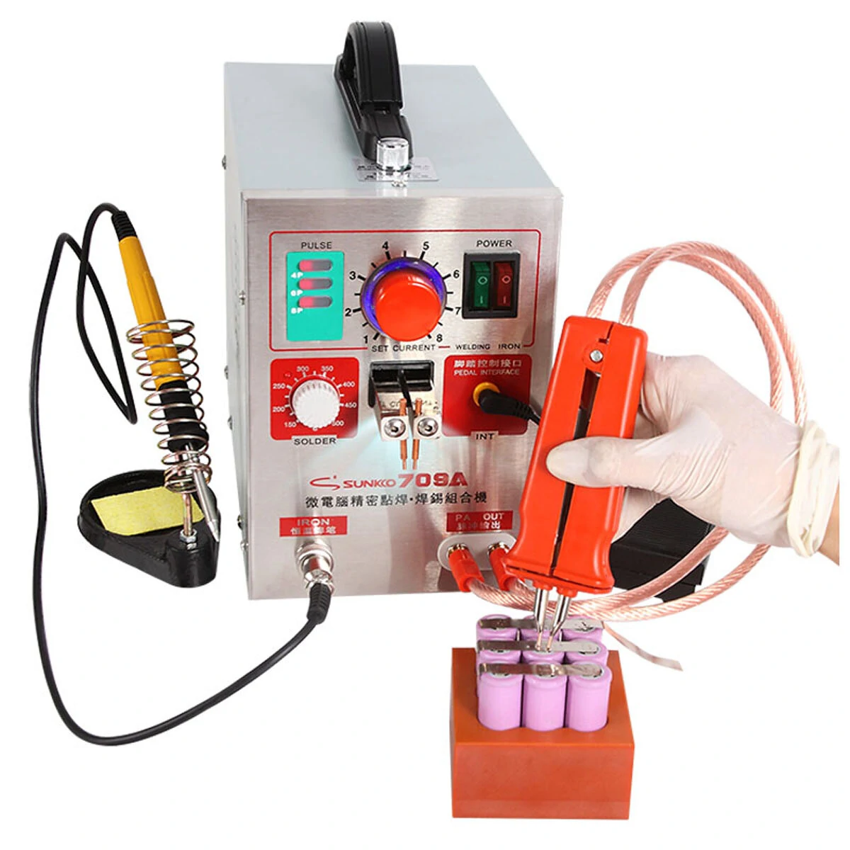 SUNKKO 709A 3.2kw Spot Welder Machine | 18650 Battery Welder for Phones