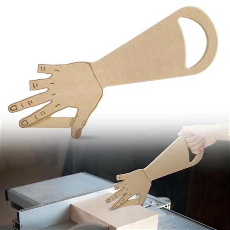 Ergonomic Hand-Shaped Push Stick | Non-Slip Safety Tool for Table Saw & Router Table