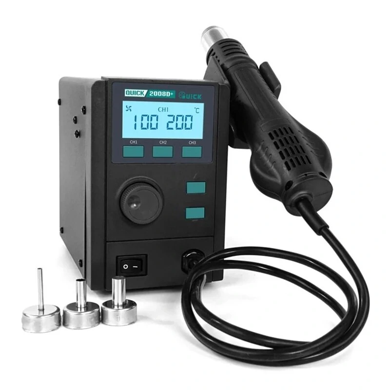 QUICK 2008D+ Lead-free Hot Air Desoldering Station | LCD Display | Repair Tool