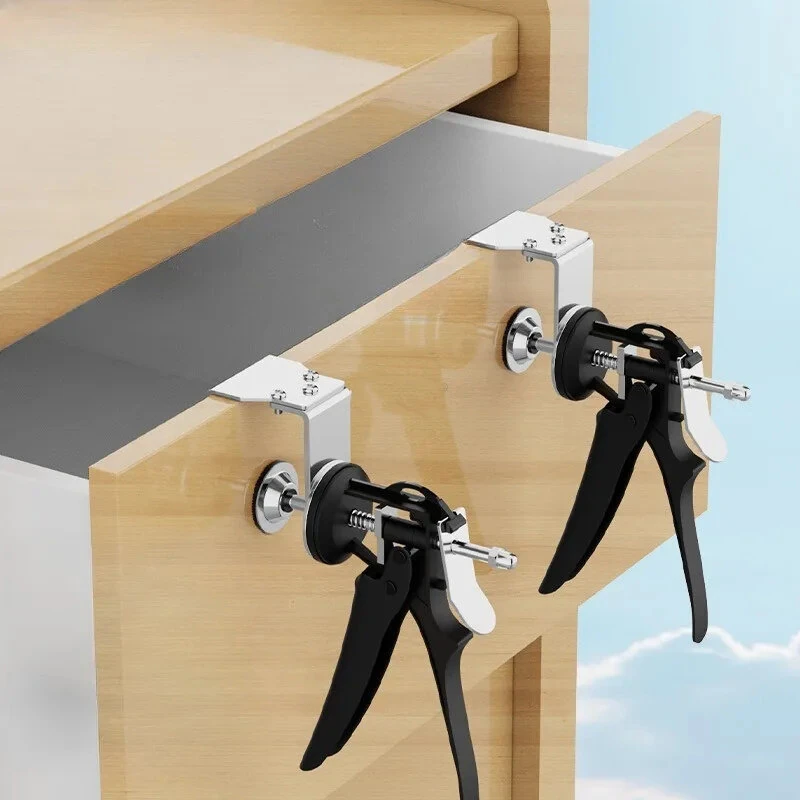 Drawer Front Installation Clamp - Woodworking Jig for Panel Fixing & Alignment