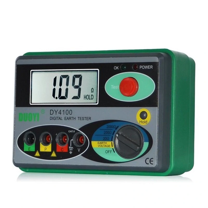DUOYI DY4100 Digital Earth Tester - Ground Resistance Meter 0-2000 Ohm | High Accuracy