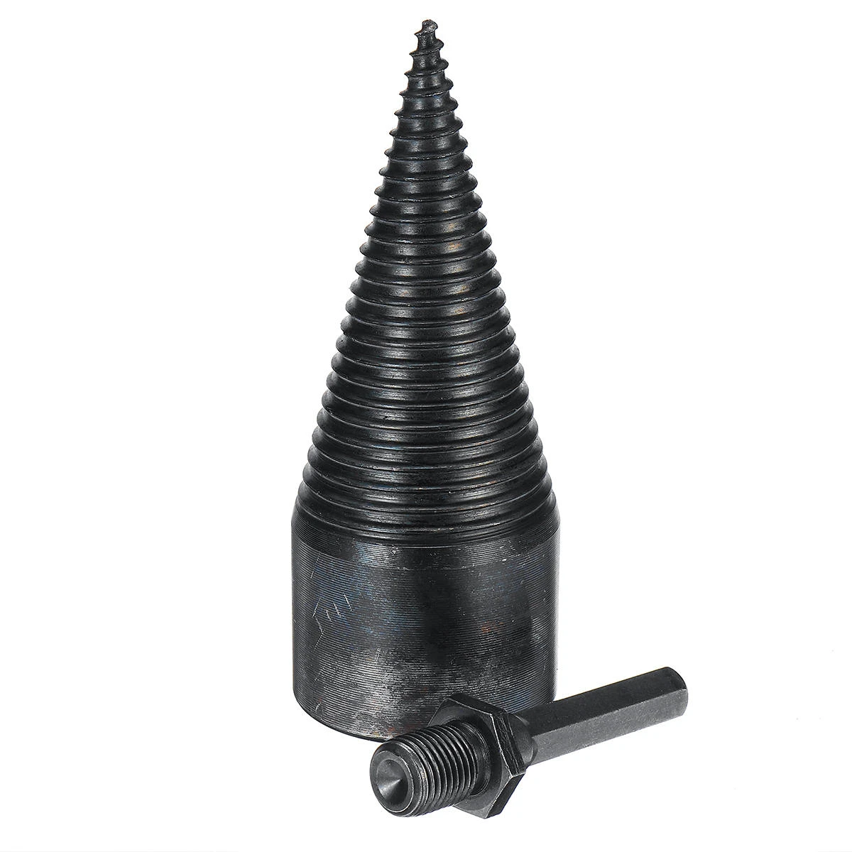 HSS Firewood Splitting Drill Bit - 45mm Hard Wood Cone Splitter for Electric Drill