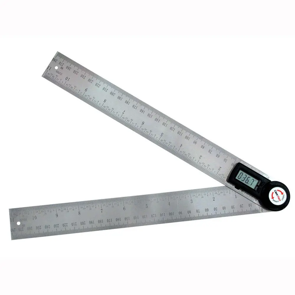 Multi-function Digital Angle Ruler | 2-in-1 Stainless Steel Ruler with Display