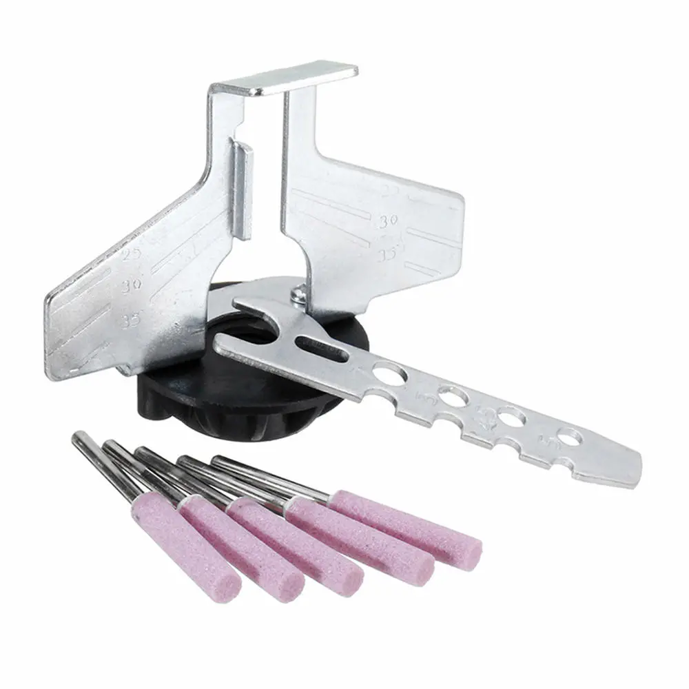 Chain Saw Sharpening Attachment - Grinding Stone & Wrench Set for Angle Grinder