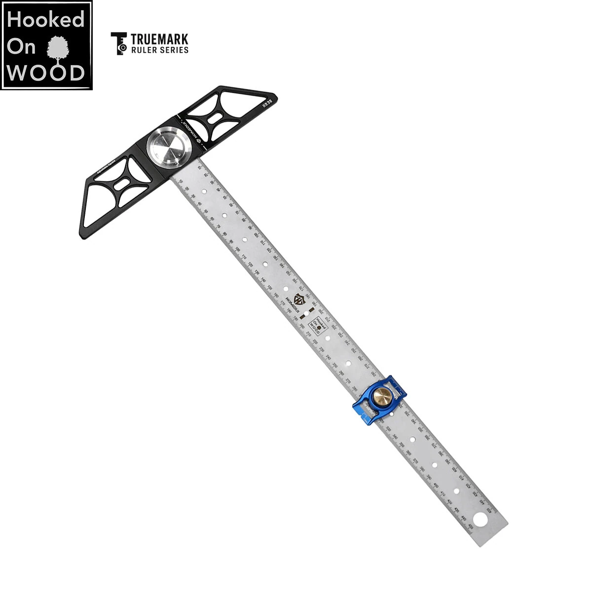 HONGDUI HD38 TrueMark Ruler - Adjustable Woodworking Scriber in Hadfield Steel