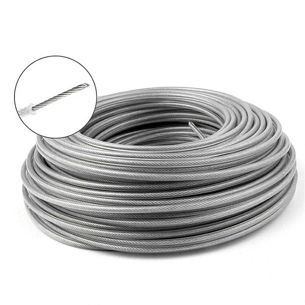 15M Steel Wire Nylon Trimmer Line | Round Roll Replacement | High Durability Eco-Friendly
