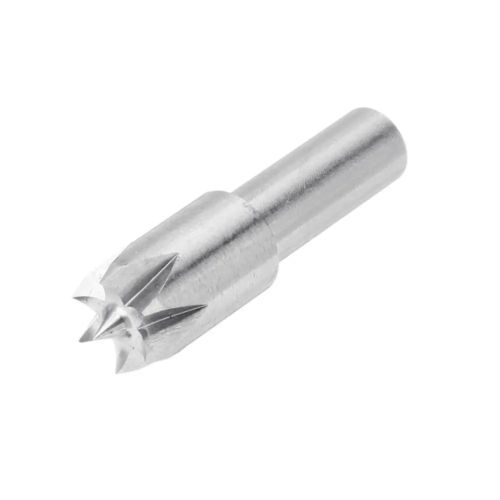 6mm Shank Stainless Steel Plum Blossom Thimble Drill Bit | Live Center for Mini Lathe