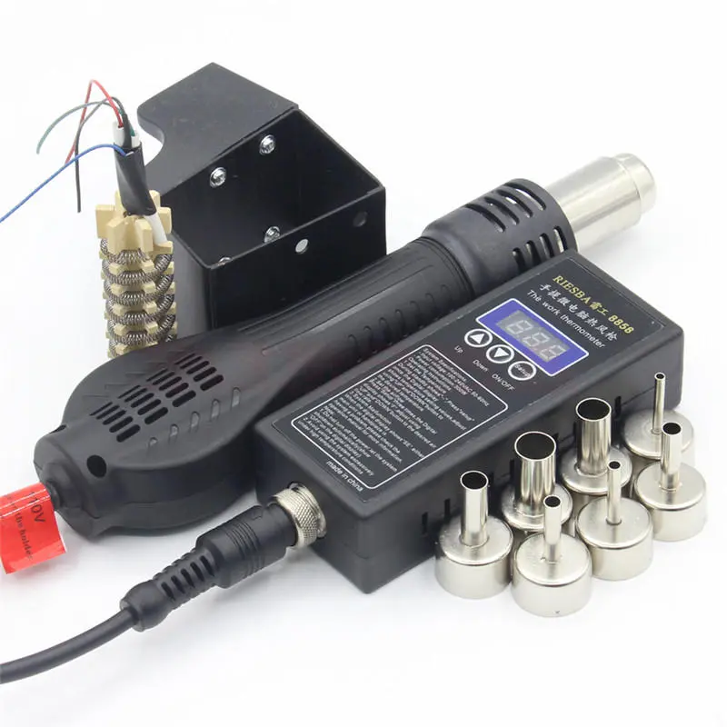 Riesba 8858 PLUG BGA Rework Soldering Station - Hot Air Blower, Heater, Portable