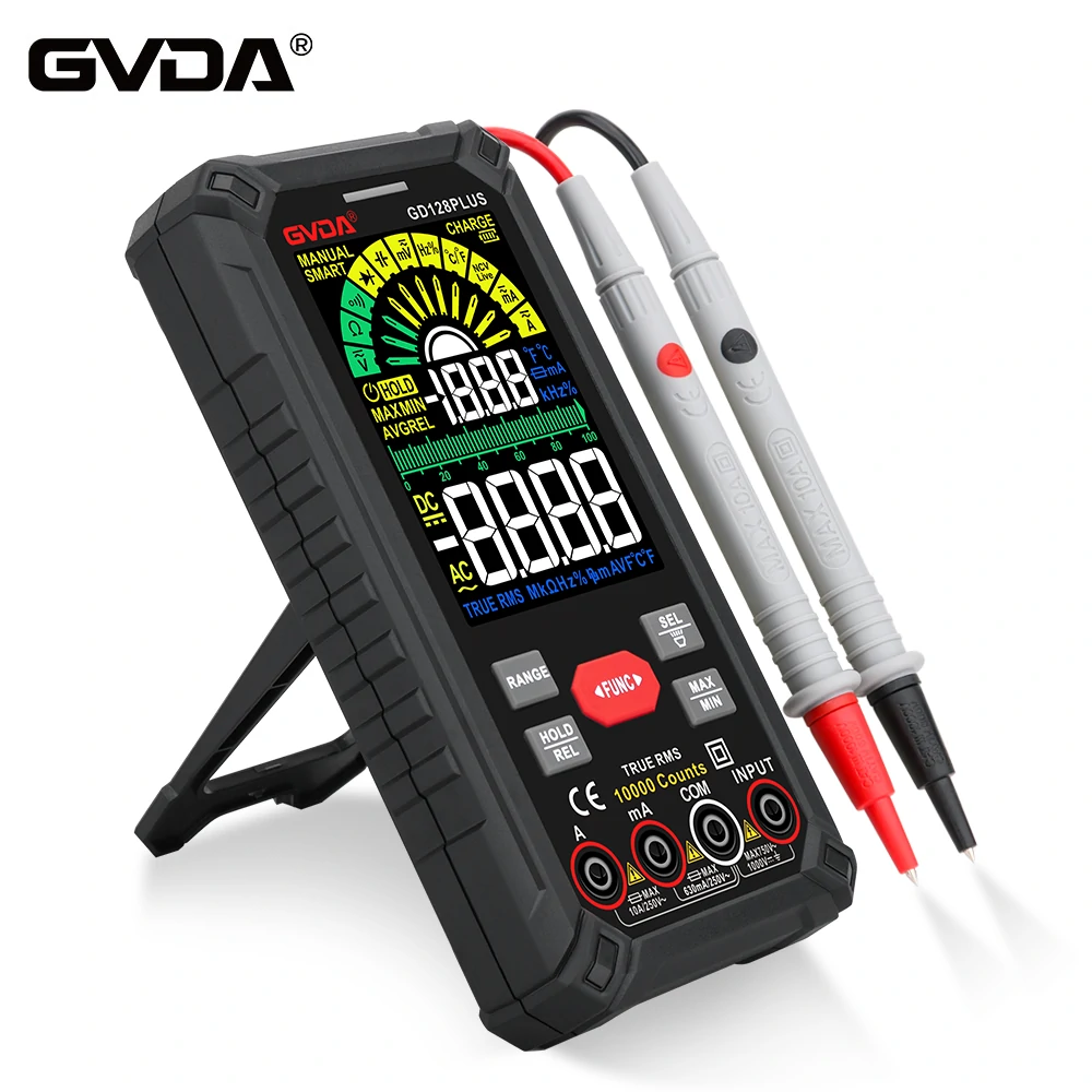 GVDA 128PLUS Smart Digital Multimeter - 9999 Counts, True RMS, Rechargeable