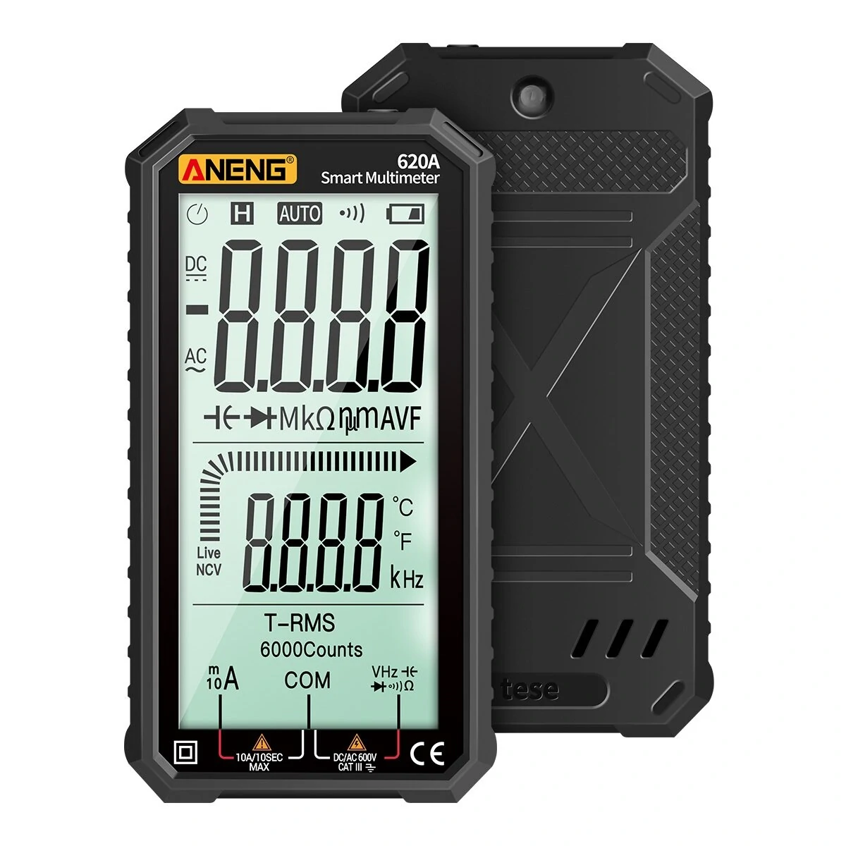 ANENG 620A Digital Multimeter - True RMS Auto/Manual - 4.7 LCD Screen
