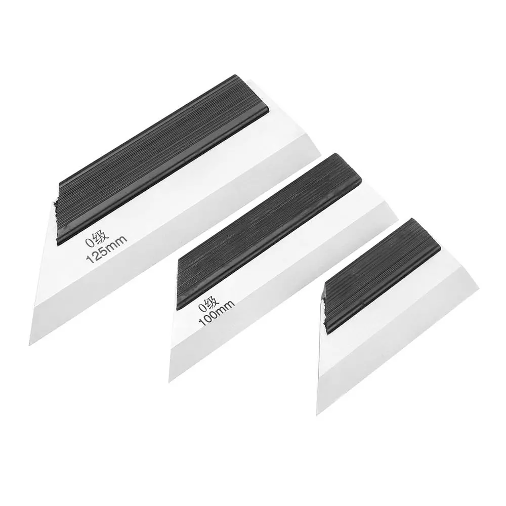 Drillpro Precision Edge Ruler - 75/100/125mm Engineer Straight Ruler for Flat Measuring