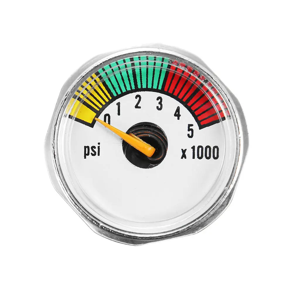 Alloy 5000 PSI CO2 Tank Pressure Gauge - 1/8 NPT Threads | Micro Air