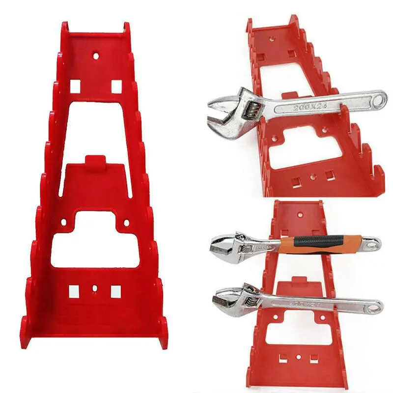 Wrench Spanner Organizer - Wall Mounted Tool Storage Tray & Socket Rack Kit