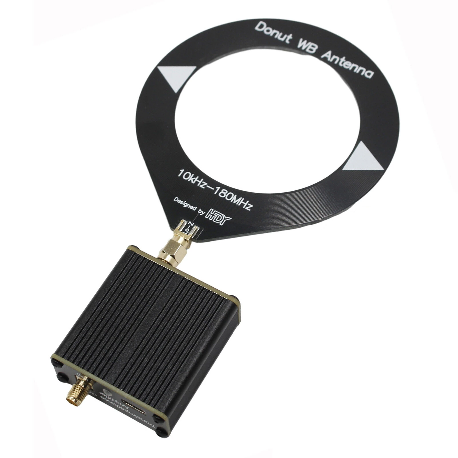 Upgraded Donut Wideband Antenna 10kHz-180MHz | SMA Male Type-C Charging | For Quansheng UV-k5 k6 SDR