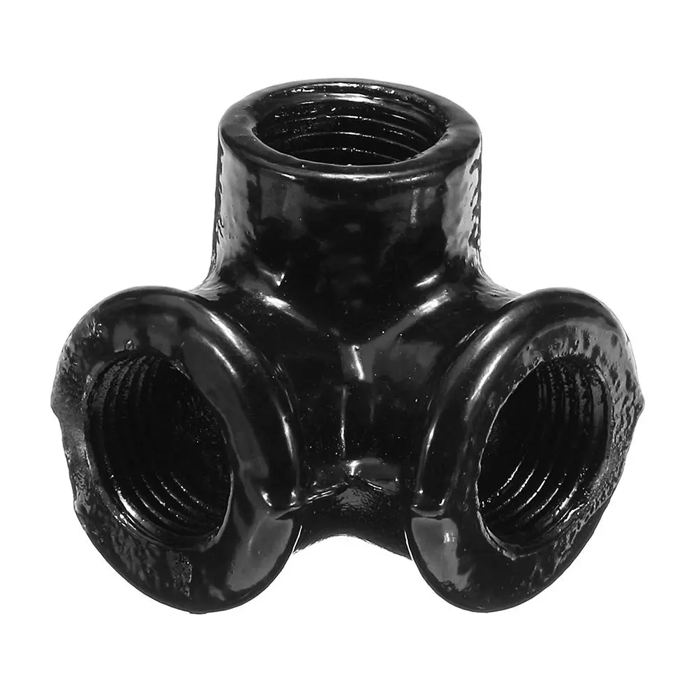 Machifit 3/4 Inch 90-Degree Side Outlet Elbow | Malleable Iron Pipe Fitting