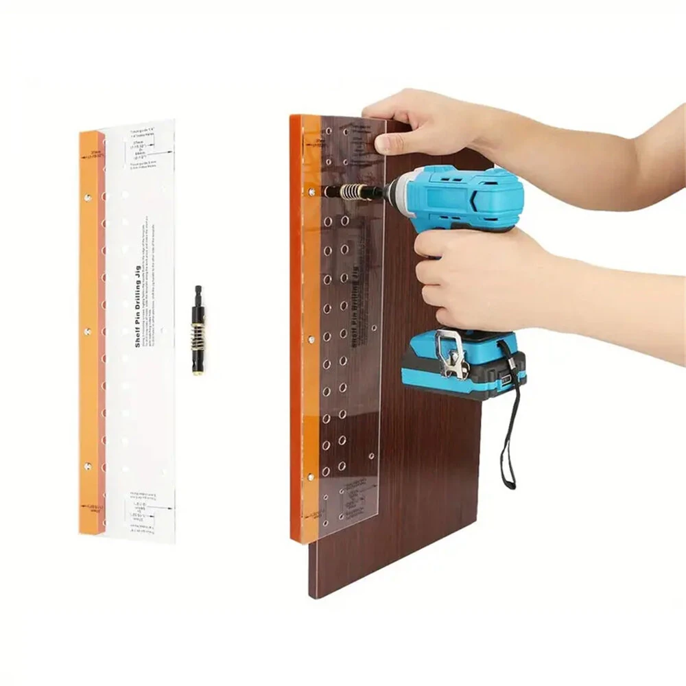 Bakelite Acrylic Door Hinge Drilling Plate | Multifunctional Vertical Hole Positioning Jig