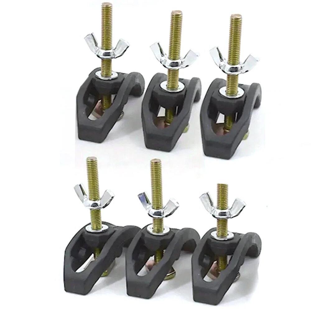 6PCS CNC Arcuate Press Plate Clamps | T-Track Hold Down Fixture for Router & Milling Machine
